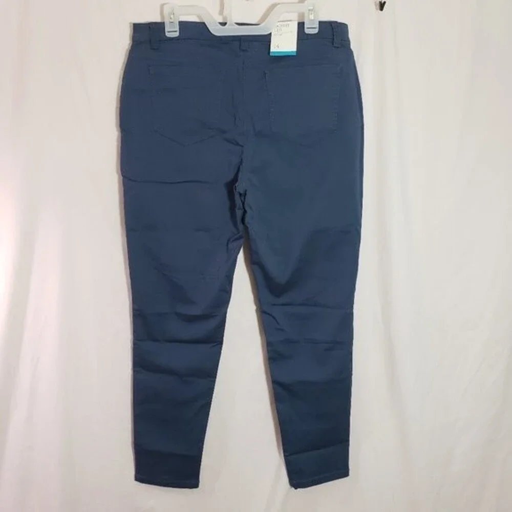 Style & Co Blue Mid Rise Skinny Leg Pant Size 14 (AL) - Picture 8 of 8